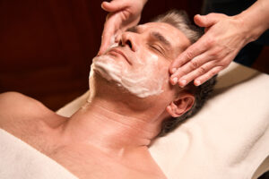Men's facial treatment